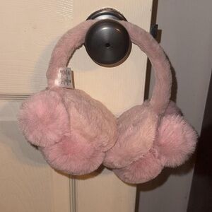 Fluffy Pink Earmuffs